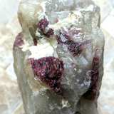 Rubellite (Red Tourmaline) & Albite in Quartz specimen~CRTSPT10