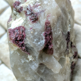 Rubellite (Red Tourmaline) & Albite in Quartz specimen~CRTSPT10