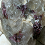 Rubellite (Red Tourmaline) & Albite in Quartz specimen~CRTSPT10