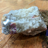 Pink Tourmaline & Lepidolite in Quartz specimen~CRTSPT12