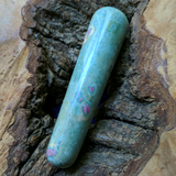 Ruby in Fuchsite Wand~CRRZWD10