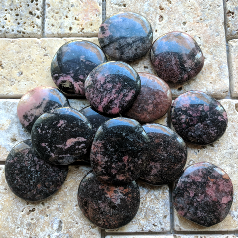 Rhodonite Worry Stone~CRRHODWS