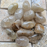 Tumbled Rutilated Quartz-Large~TUMLRUTQ