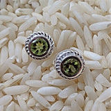 Peridot Post Earrings~ JPEREAR2