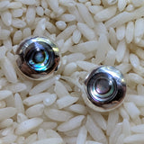 Abalone Shell Post Earrings~JABAEAR1