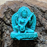 Saraswati Figurine~Turquoise-CTFIGSAR