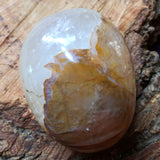 Golden Healer Quartz Palm Stone~CRGHQP08