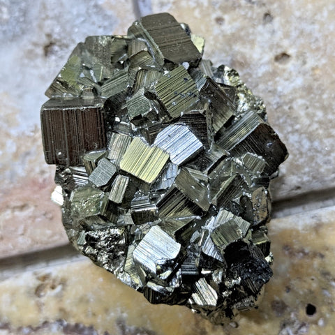 Pyrite Crystal Cluster~CRPYCC02