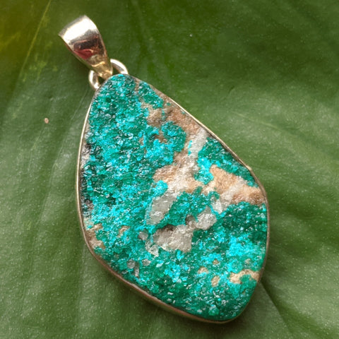 Dioptase Pendant~JDIOPP04