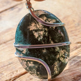 Moss Agate Pendant~JSPWRMA1