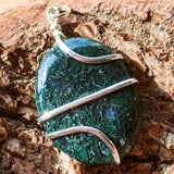 Moss Agate Pendant~JSPWRMA2