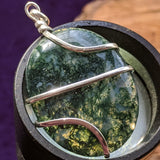 Moss Agate Pendant~JSPWRMA5