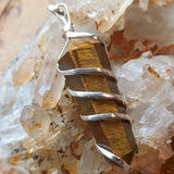 Tiger Eye Point Pendant~JSPWRTP3