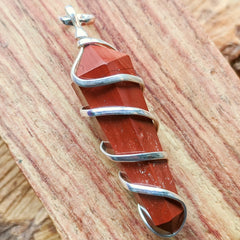 Red Jasper Point Pendant~JSPWRRP3