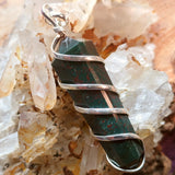 Bloodstone Point Pendant~JSPBLDP5
