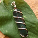 Bloodstone Point Pendant~JSPBLDP5