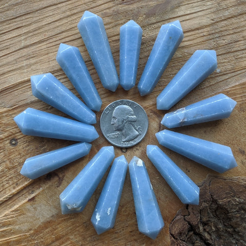 Angelite Double Terminated Mini Wand~CRADTMWD