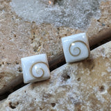 Shell Spiral Post Earrings~JSHELLE2