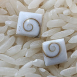 Shell Spiral Post Earrings~JSHELLE2