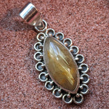 Rutilated Quartz Pendant~JSSRUTQP