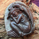 Brown Jasper Angel Carving~CRACARV6