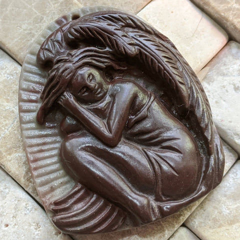 Brown Jasper Angel Carving~CRACARV6