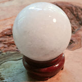 Snow Quartz Sphere~CRSNQTZ1