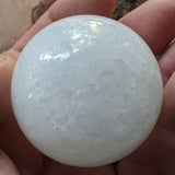 Snow Quartz Sphere~CRSNQTZ1