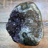 Amethyst Geode on Metal Stand~CRAMMS04