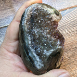 Amethyst Geode on Metal Stand~CRAMMS04