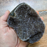 Amethyst Geode on Metal Stand~CRAMMS05