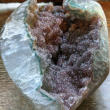 Amethyst Geode on Metal Stand~CRAMMS15