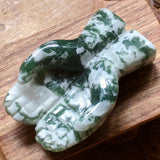 Tree Agate Hands & Quartz Marble ~CRTRAHQM