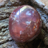 Red Hematoid Quartz Palm Stone~CRRHPS01