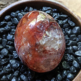 Red Hematoid Quartz Palm Stone~CRRHPS14