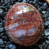 Red Hematoid Quartz Palm Stone~CRRHPS21