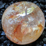 Red Hematoid Quartz Palm Stone~CRRHPS22