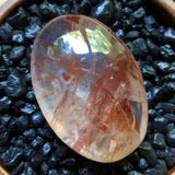 Red Hematoid Quartz Palm Stone~CRRHPS23