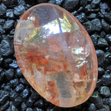 Red Hematoid Quartz Palm Stone~CRRHPS23