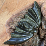 Gold Sheen Obsidian Bat Carving- CRGSOBAT