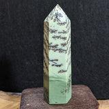 Dendritic Sage Green Jasper Generator~CRDSGJ06