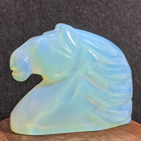 Stone Animal Carving~Opalite Horse ~CRSACV02