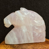 Stone Animal Carving~Rose Quartz Horse~CRSACV05