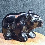 Stone Animal Carving~Obsidian Bear~CRSACV23