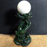 Lotus Hand Sphere Holder-Green~CRLHGREE