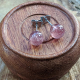 Lithium Muscovite Quartz Post Earrings~JSSLMQPE