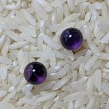 Amethyst Post Earrings~JSSAMEPE