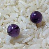 Amethyst Post Earrings~JSSAMEPE
