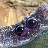 Amethyst Post Earrings~JSSAMEPE