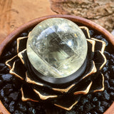 Golden Ray Calcite Sphere~CRGRCS02
